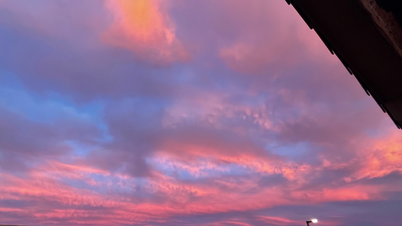 Purple and pink sunset sky in Gilbert, Arizona