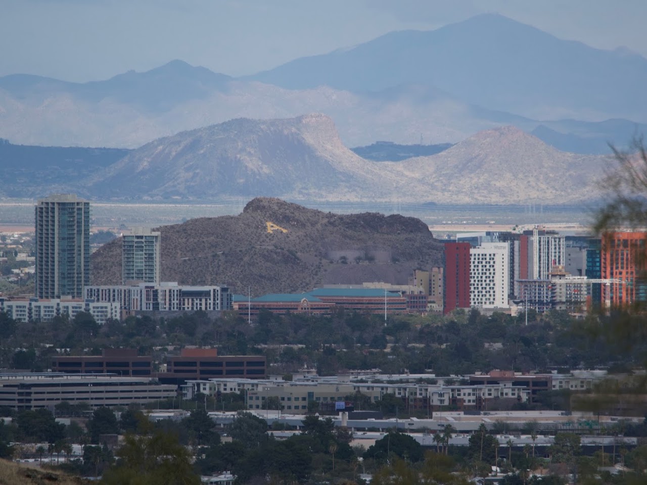 View toward Tempe from South Mountain, Phoenix