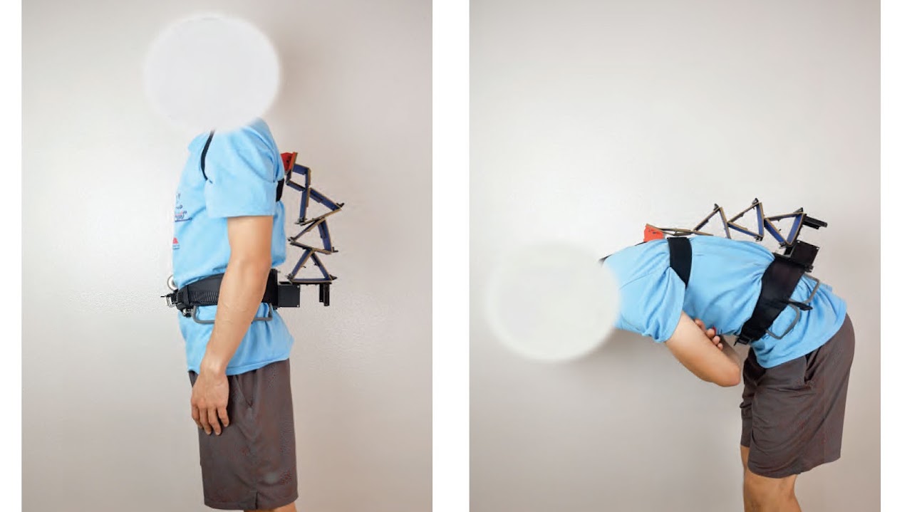 Origami-inspired wearable robot worn for trunk support